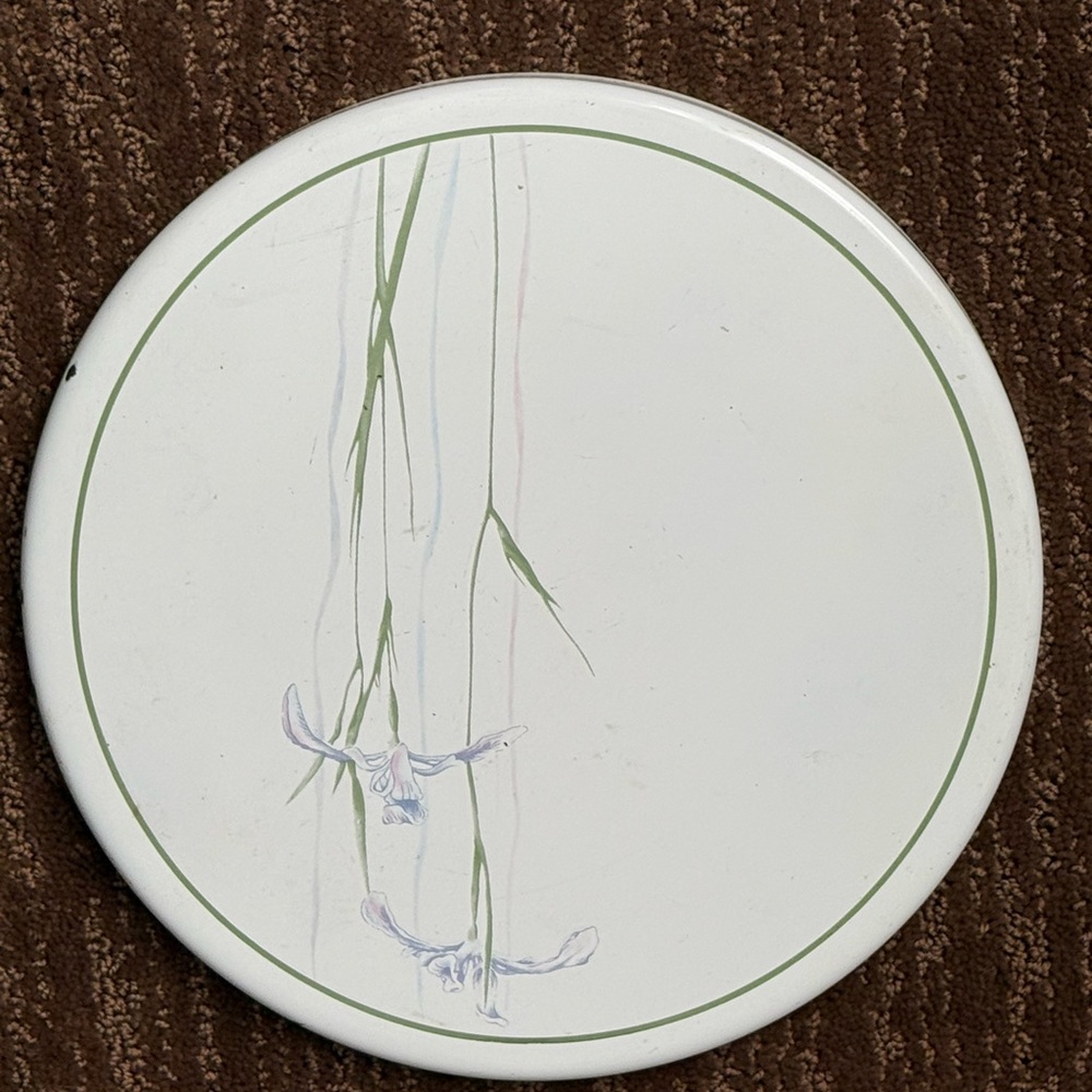 Vintage Corelle CorningWare Shadow Iris 10” Stove Eye Covers Trivets Set of 4 - Picture 3 of 8